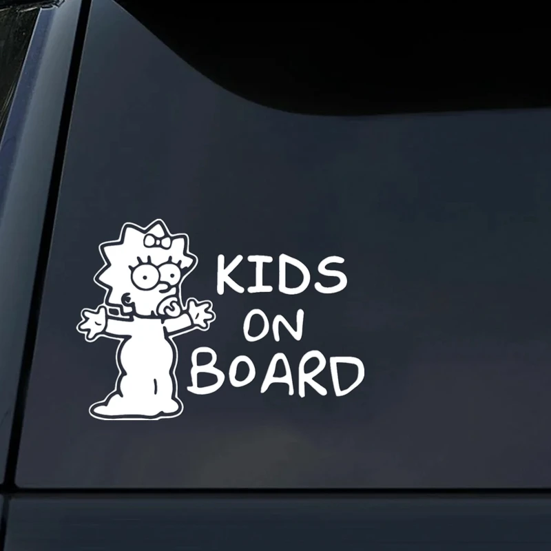 

10265# Kids On Board Funny Car Sticker Waterproof Vinyl Decal Auto Accessories Decor Pegatinas Para Coche