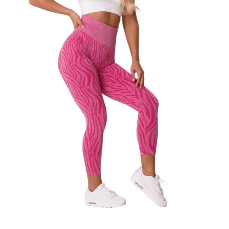 New Zebra Seamless Sport Leggings XS-L Women Fitnss Yoga Legging Scrunch Butt Booty Leggings Gym Pants Clothing Sports Tights
