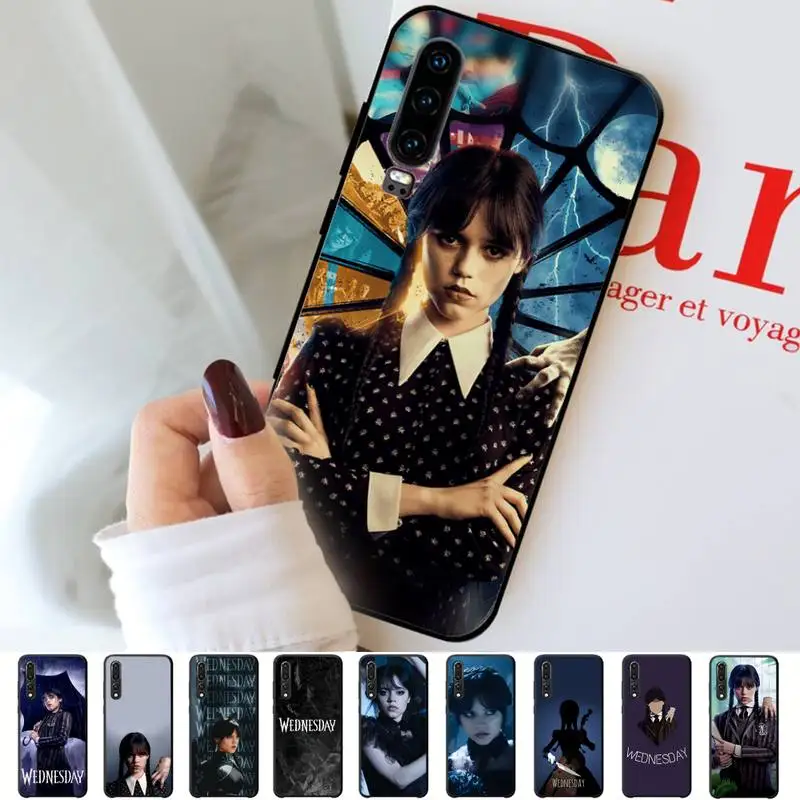 

Wednesday Phone Case for Huawei P30 40 20 10 8 9 lite pro plus Psmart2019