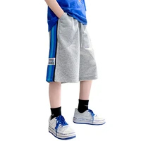 2022 new summer kids boys side striped shorts casual soft cotton sporty shorts for teenagers big boys clothes 5 to 14 years wear