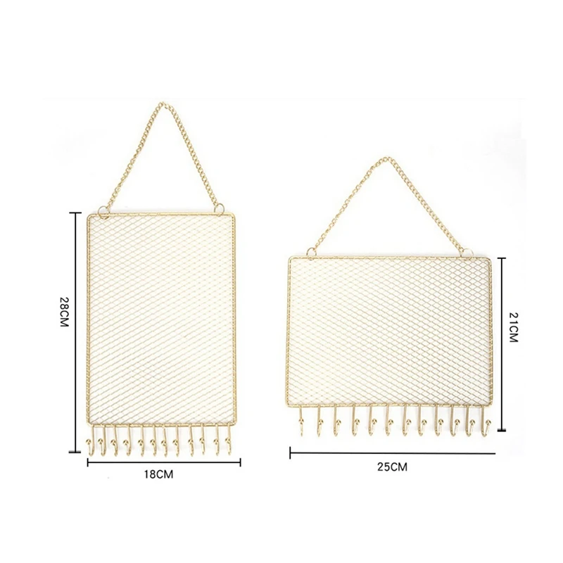 2 Pack Earring Wall Holder Hanging Earring Organizer Wall Mounted Jewelry Organizer Display Decorative