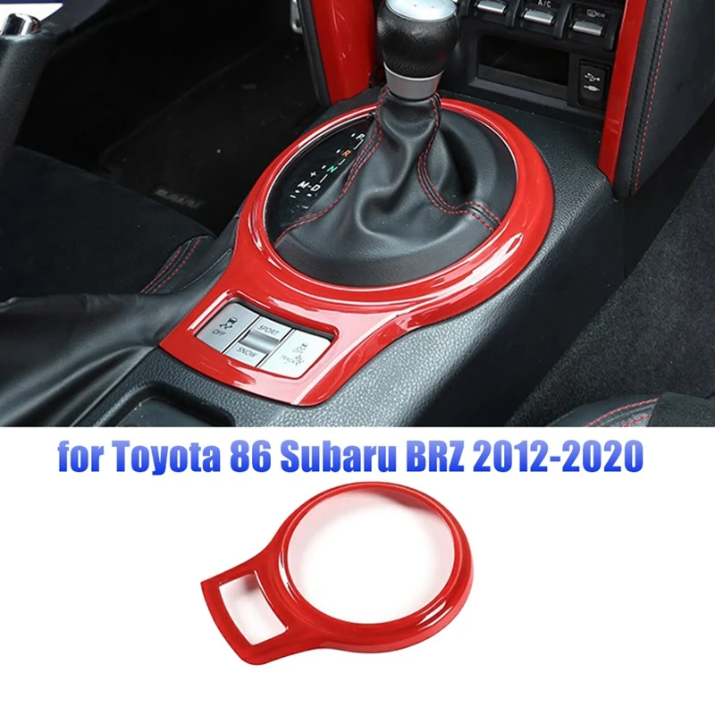

Car Console Gear Shift Frame Trim Sticker For Toyota 86 Subaru BRZ 2012-2020 Gear Panel Interior Decorative Accessories