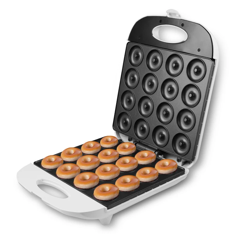 

High Quality Household Non-stick 16 Holes Mini Electric Round Donut Waffle Maker