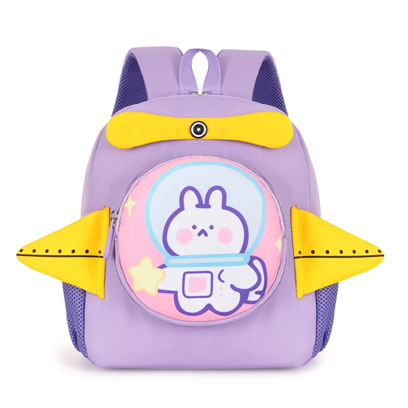 

Новинка 2023, детская школьная сумка, модный мультяшный рюкзак с кроликом и медведем для детского сада, большой вместимости для мальчиков и девочек
