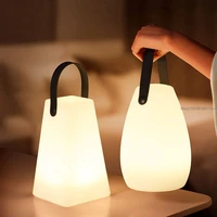 led night light eye protection lamp rechargeable portable wrought iron lamp warm light transparent lampshade minimalist decor