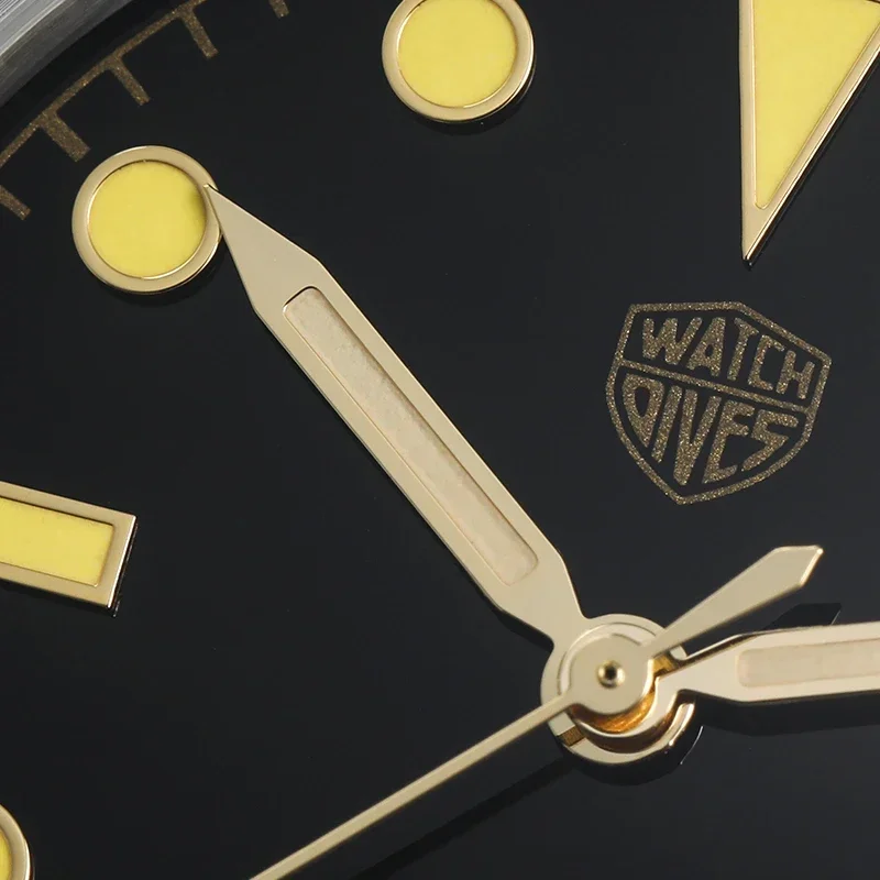 Watchdives WD1950S 36 мм Кварцевые часы C3 Super Luminous Bubble K1 Crystal VH31 Механизм 100 м