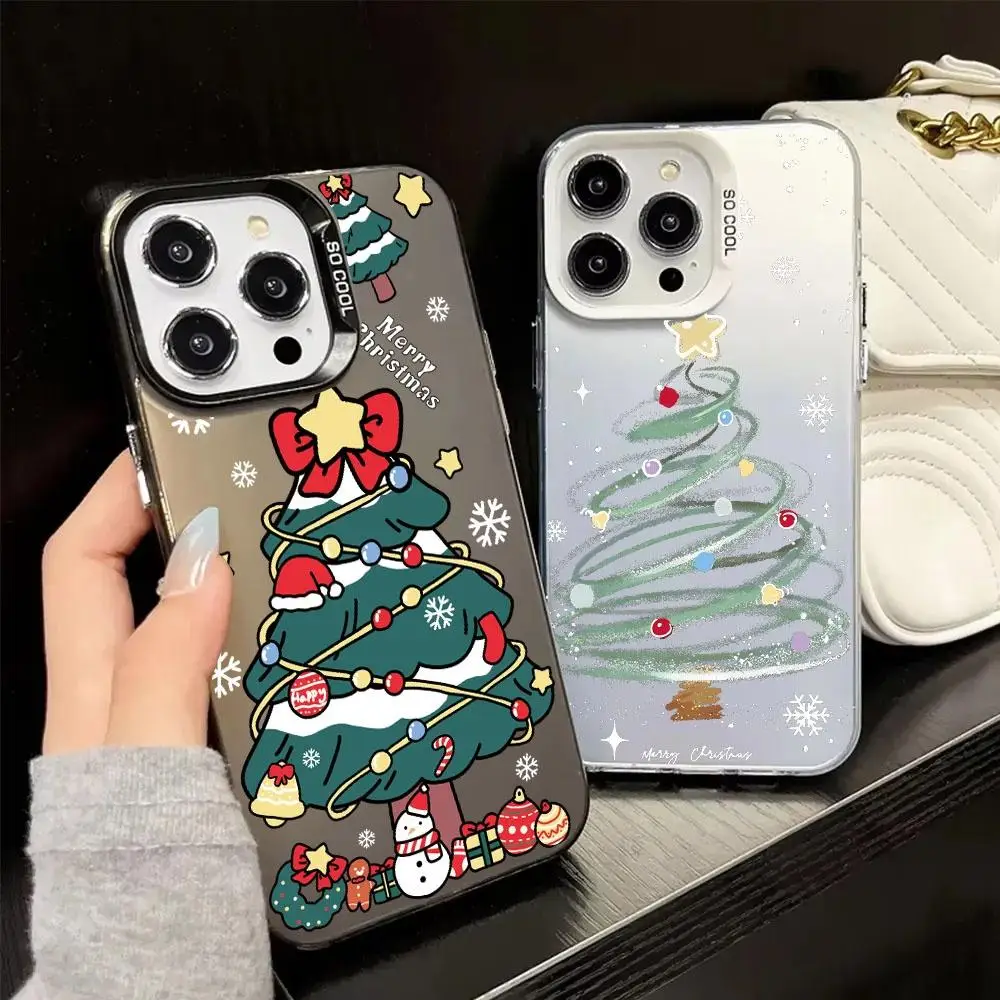Luxury Christmas Tree Print Case for Huawei Honor 200 90 Lite 5G Pro 70 X6B X7B X9B X8A X9A Magic 6 5 Nova 11 10 Cover