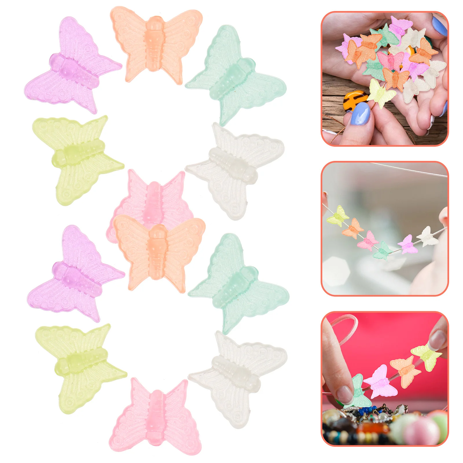 

Beadsmaking Jewelry Loose Spacercrystal Craftnecklace Diyfuse Beadings Keychain Hair Glowing Baby Teether Toys Acrylic