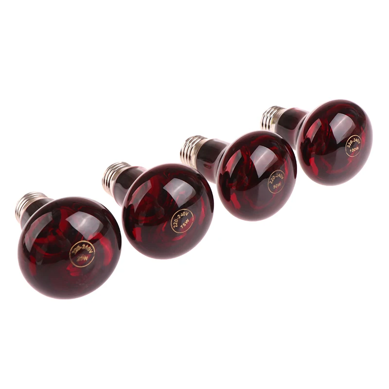 Красная Нагревательная Лампа Для Домашних Животных E27 Дневное И Ночное Освещение