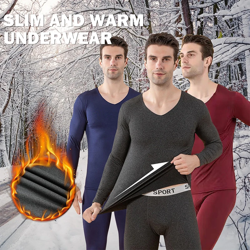 

Невидимое однотонное нижнее белье, теплые термофлисовые топы, пижамы, бесшовный мужской цветной теплый термокомплект, длинные кальсоны, зимняя домашняя одежда