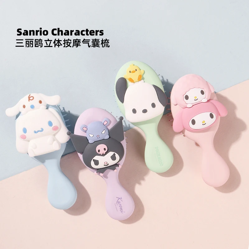 

Kawaii Sanrios расческа подушки безопасности Cinnamoroll My Melody массажная подушка безопасности Расческа мультфильм аниме милый массаж головы