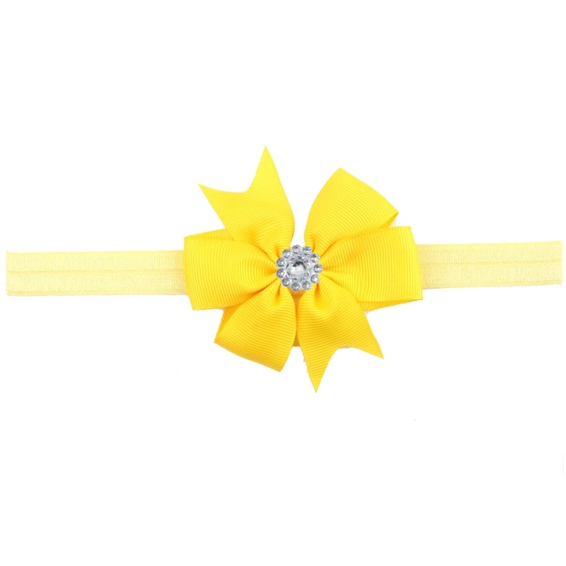 

Разноцветная лента, Детская супермягкая повязка на голову с бантом для новорожденных