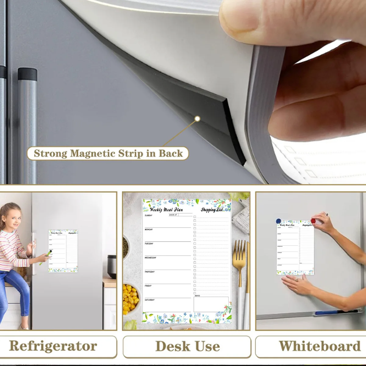 52 листа наклейки на холодильник с магнитами английском языке