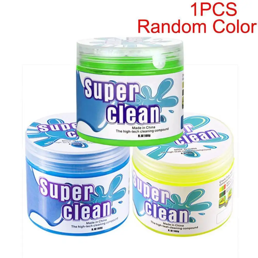

1pc Universal Crystal Car Outlet Dust Putty Cleaning Gel Gel Keyboard Cleaning Washing T6u1 Mud Car Slime Wash Wash Mud Car K0k2