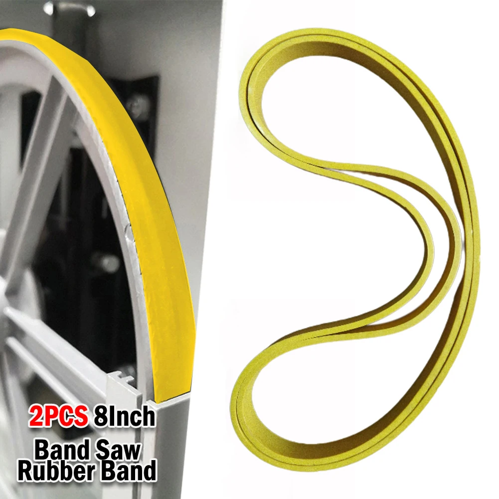 2pcs 8Inch WoodWorking Band Saw Rubber Band Band Saw Scroll Wheel Rubber Ring For Band Saw Bandsaw Scroll Wheel Rubber Ring