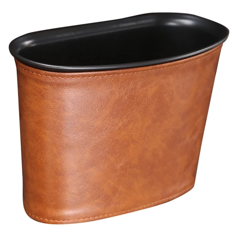 

Автомобильная мусорная корзина из ПУ кожи, мусорная корзина, органайзер для мусора, держатель, маленькая мусорная корзина, контейнер для ав...