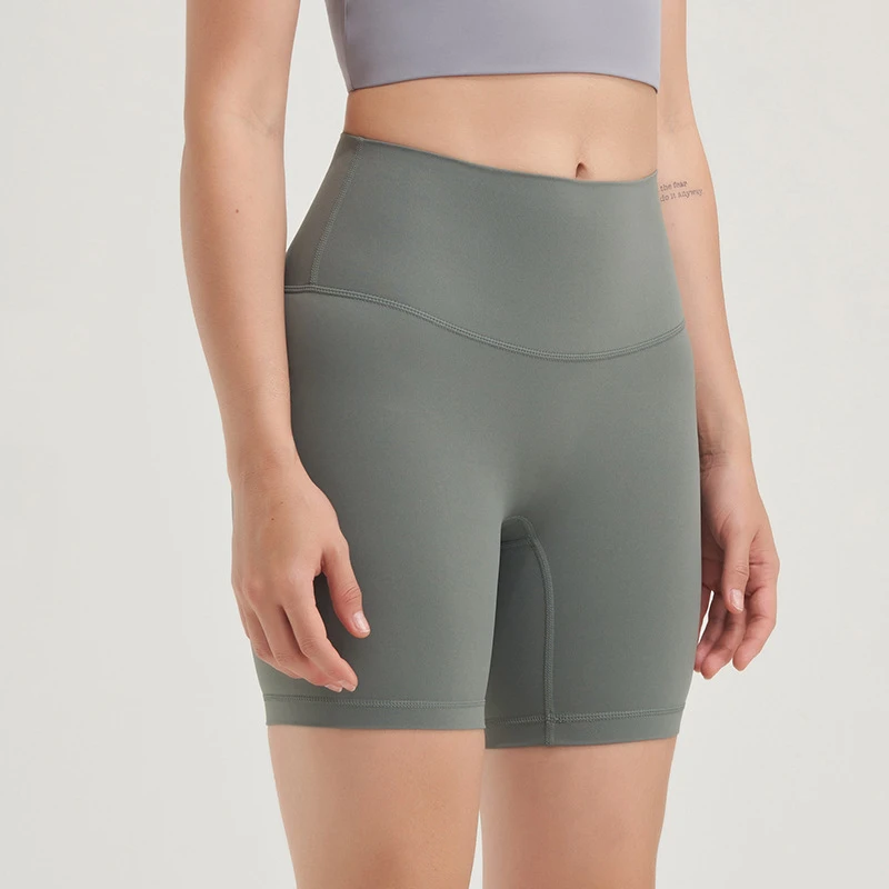 

Женские эластичные шорты Lulu шорты для йоги, для бега для фитнеса, велосипеда с высокой посадкой сзади