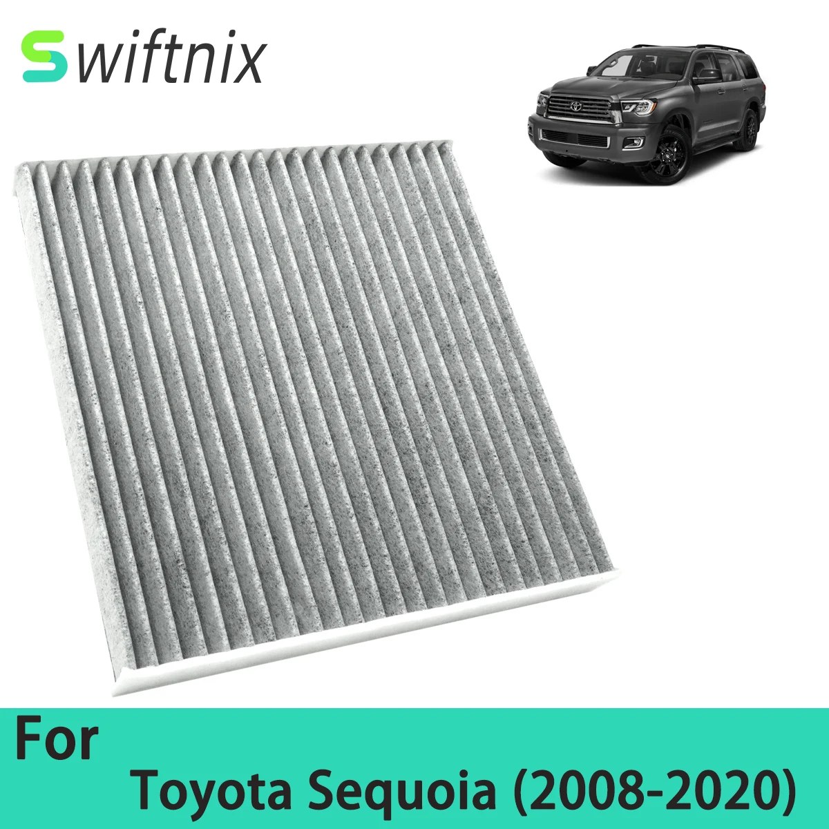 Аксессуары для Toyota Sequoia 2008-2020 автомобильные фильтры из углеродного волокна 87139-02020