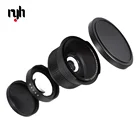 Объектив RYH 58 мм 0.35X рыбий глаз, Супер широкоугольный, рыбий глаз, для Canon, Nikon, Sony, DSLR