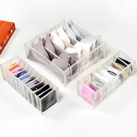 underwear plaid storage box household socks drawer type finishing box grid bra panties mesh storage box organizer box