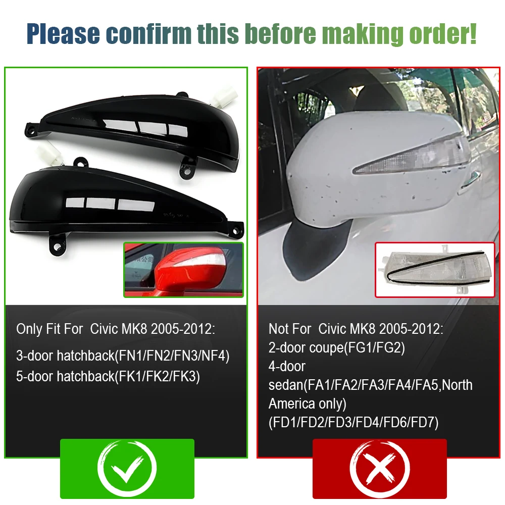 Светодиодный динамический указатель поворота боковое крыло зеркало индикатор