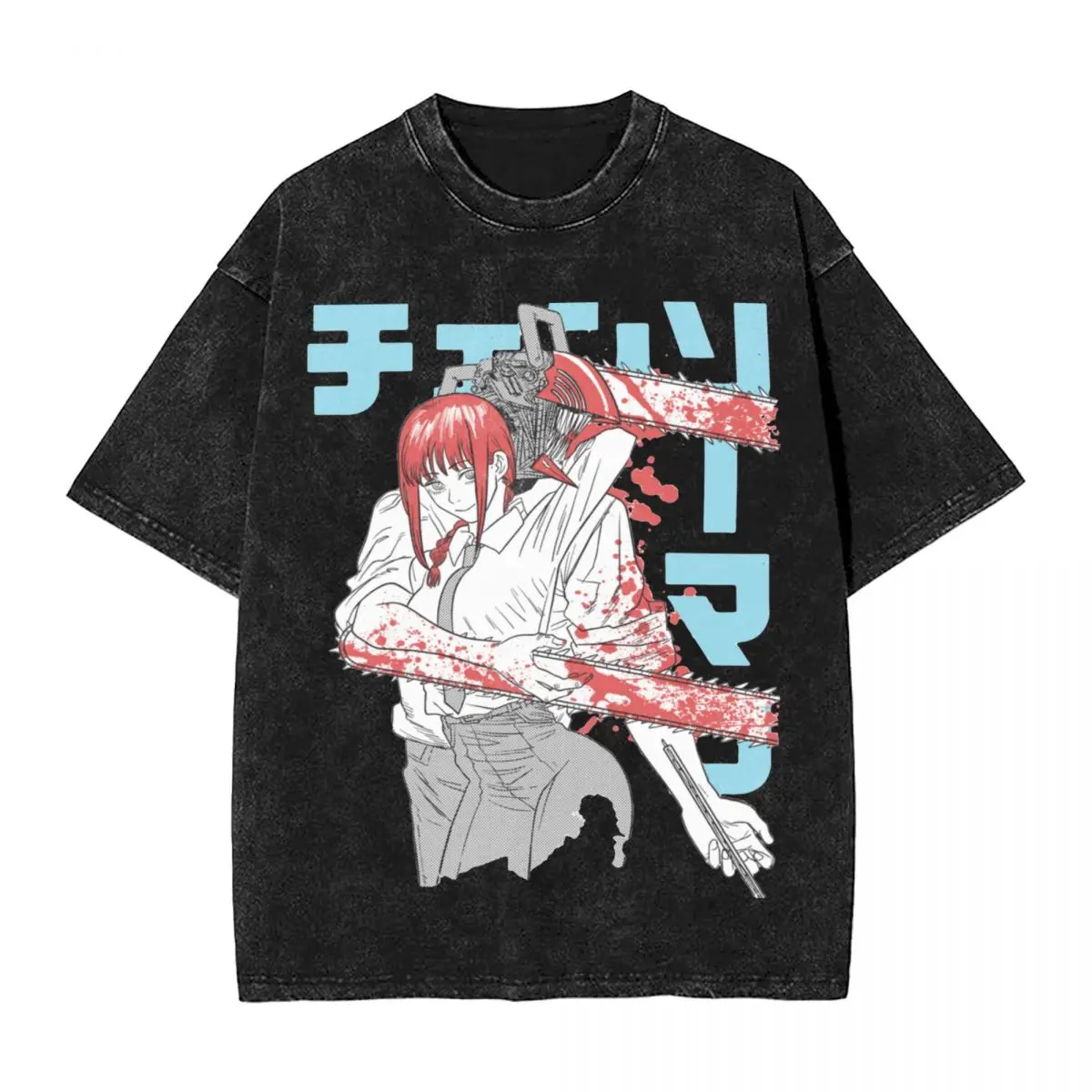 Стираемые футболки с принтом бензопилы мужчины воина новинка футболка Denji Devil Makima