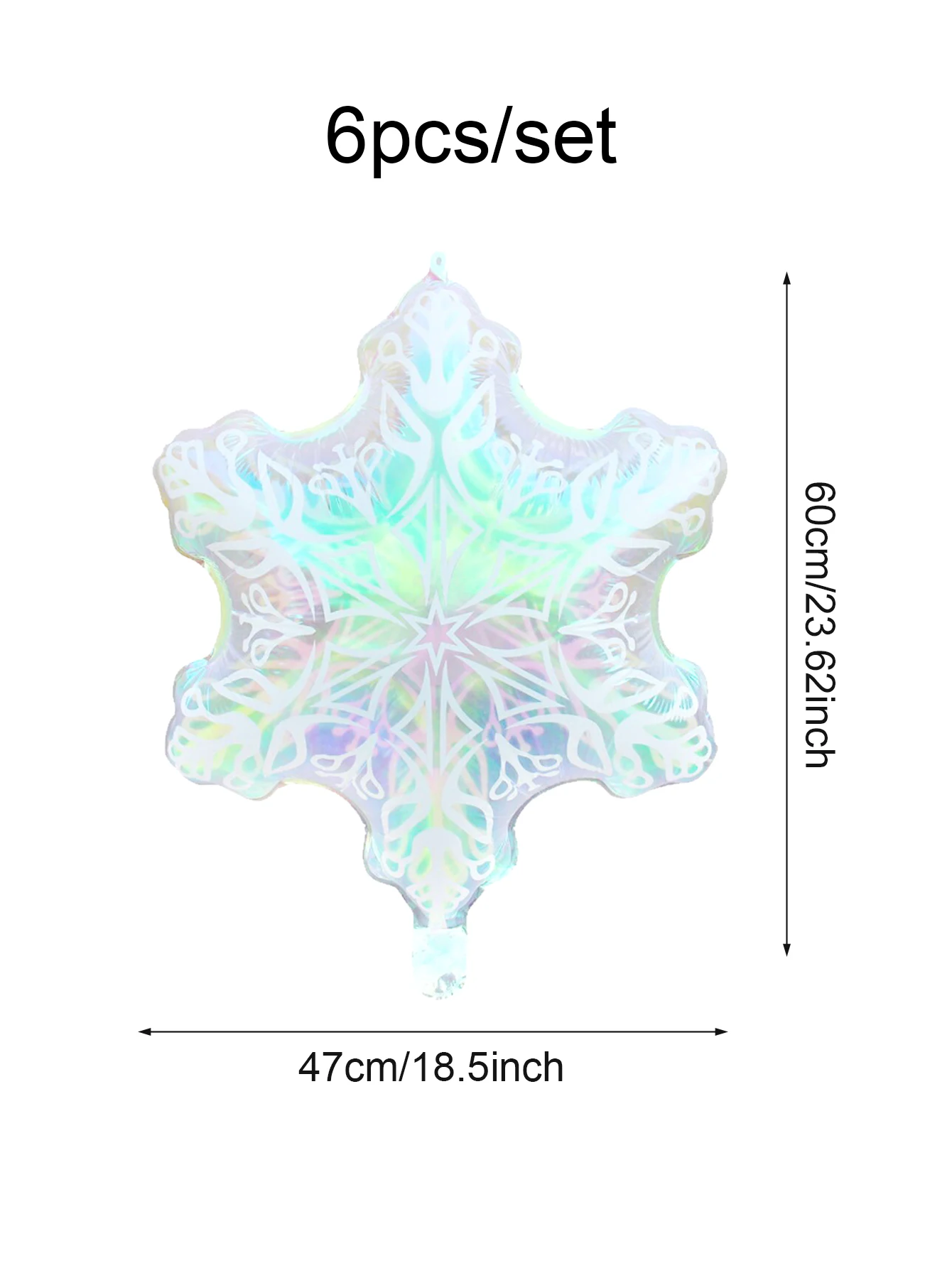 

Прозрачные шары из фольги со снежинками i BALON
