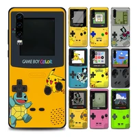 game boy gaming color p pokemon phone case for huawei p10 lite p20 p30 p40 lite p50 pro plus p smart z soft silicone