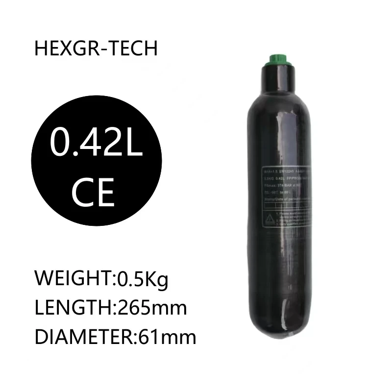 Углеродное волокно HPA Tanque De Mergulho M18 * 1 5 4500PSI 300Bar 30MPA 0.42L