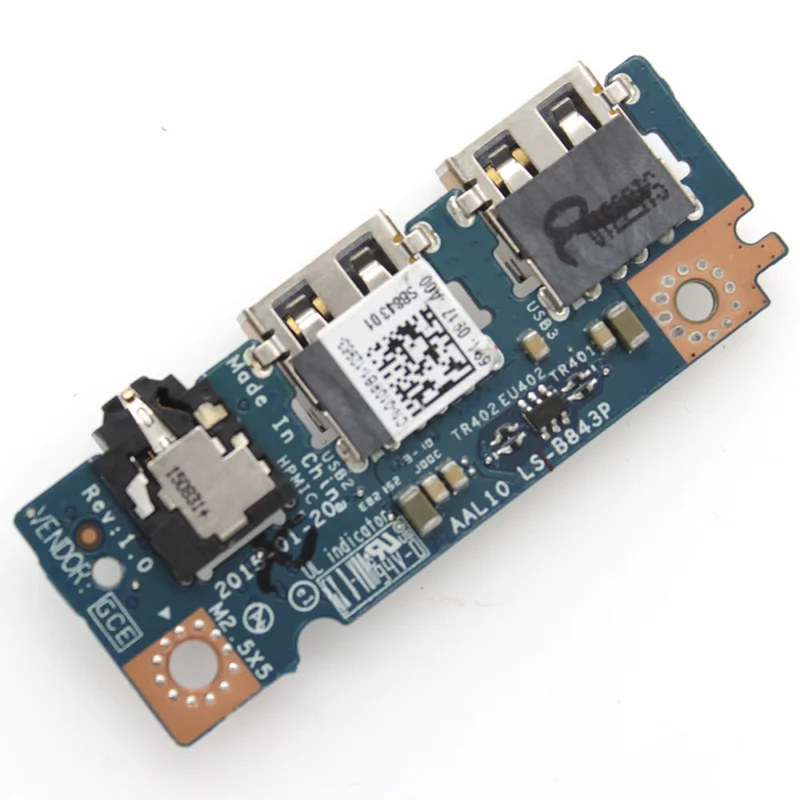 Аудиоплата для Dell Inspiron 15 5000 серии 5558 5758 USB 010R81 LS-B843P XU