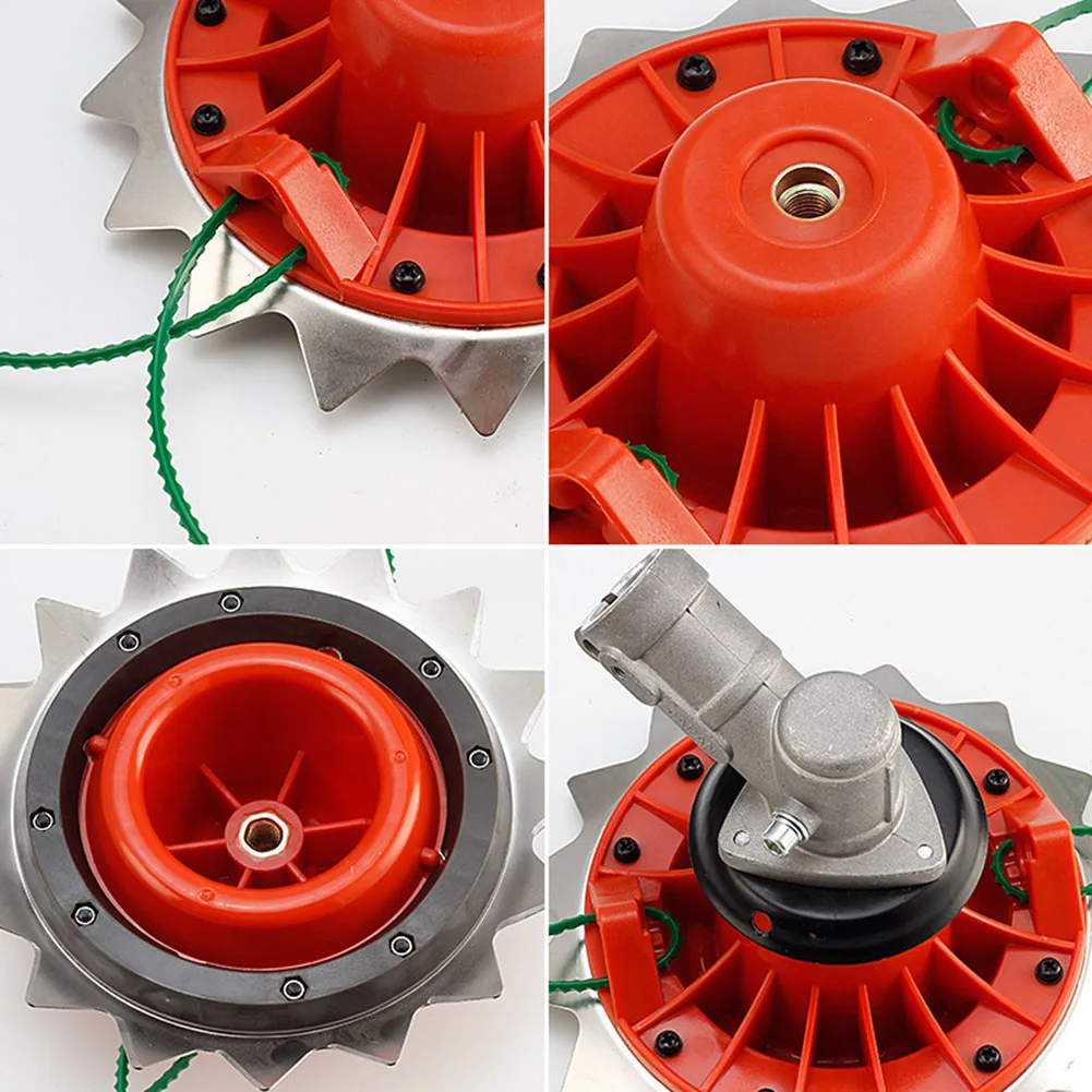 

1pcs Grass Trimmer Plastic Brush Cutter With Nylon Rope Double Weeding Head Lawn Mower Weeding Head Lawn Mower Replacement