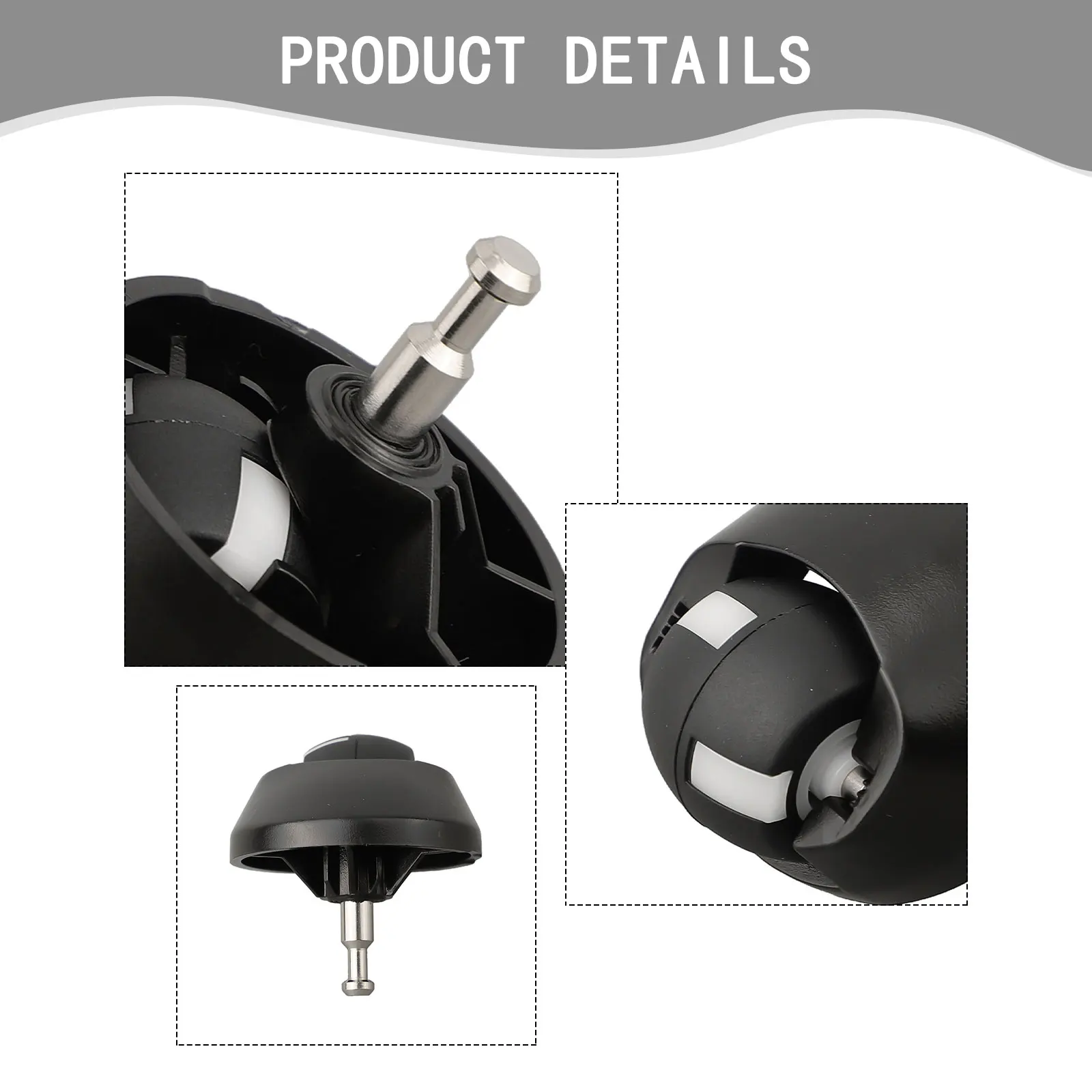 Фото Переднее поворотное колесо в сборе для Mamibot EXVAC660 EXVAC680S, для Tesvor X500-S6, для робота-пылесоса NEATSVOR, черное №5