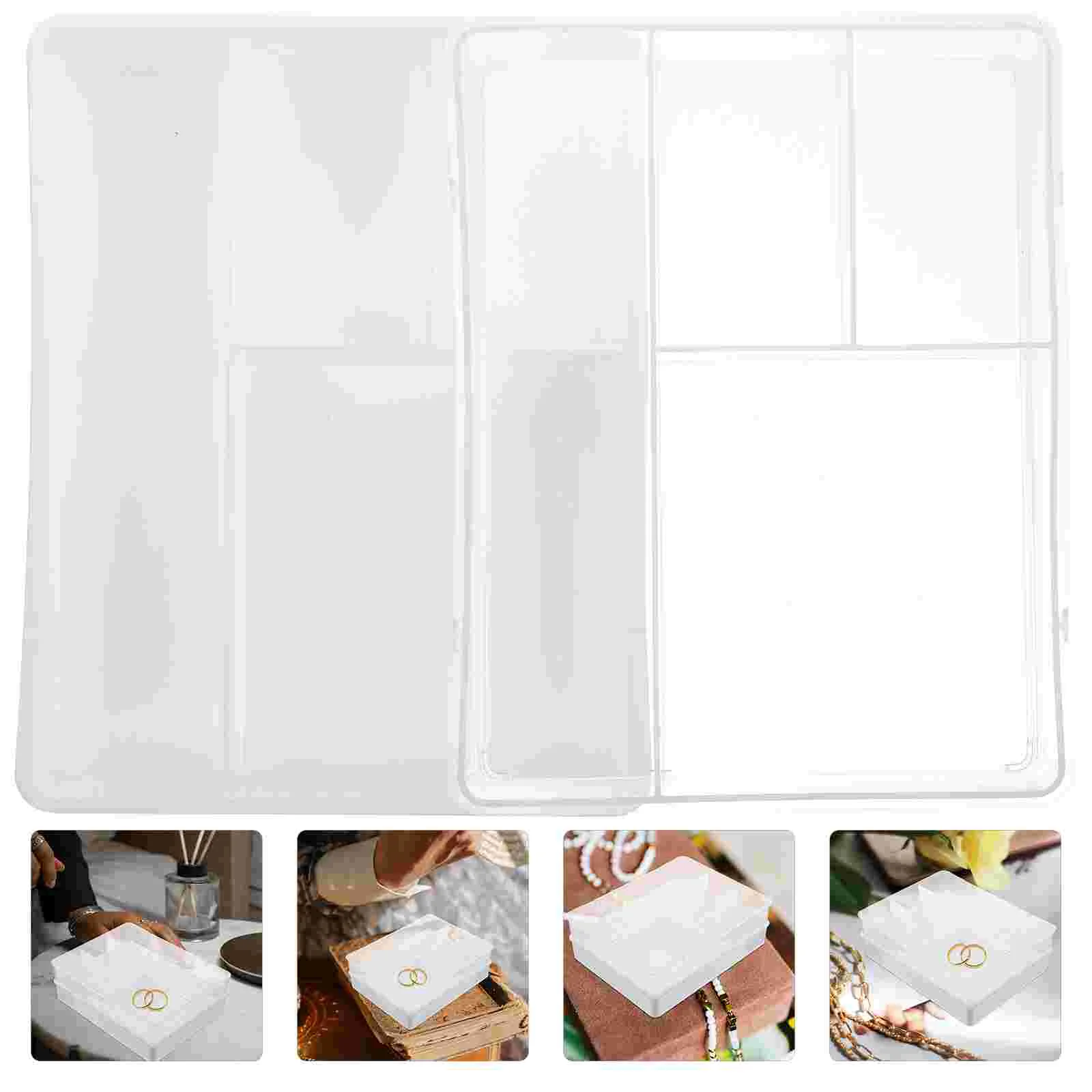 

2Pcs Multi-function Convenient Office Drawer Organizer for Home Storage