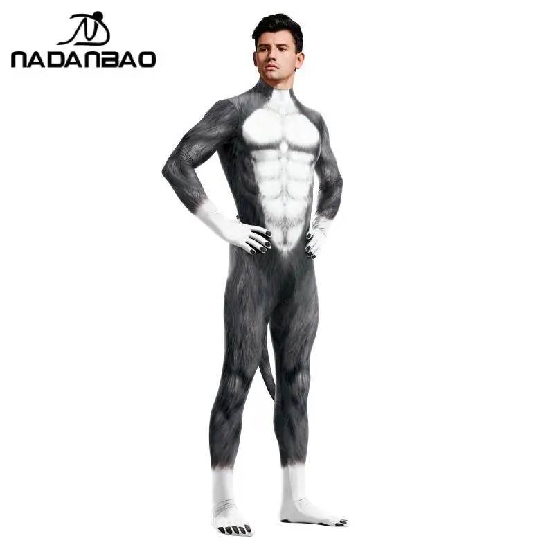 Необычные костюмы NADANBAO в виде кошачьего костюма для косплея с животными мужские