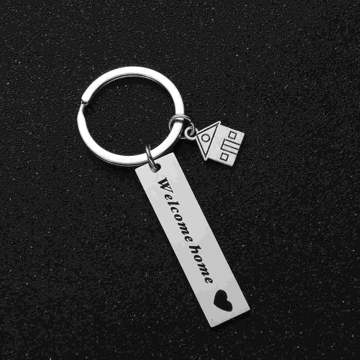 

2 Pcs Cellphone Wallet Creative Key Holder Handbag Rings Stainless Steel Keychains