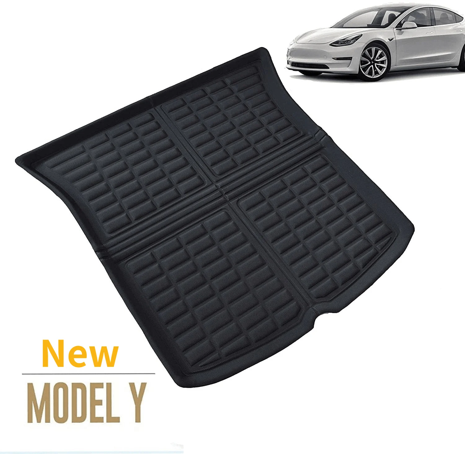 

For Tesla Model Y Accessories Car Dedicated luggage XPE Mat Model Y Boot Liner Auto Trunk Cargo Mat Tray Floor Carpet Mud Pad