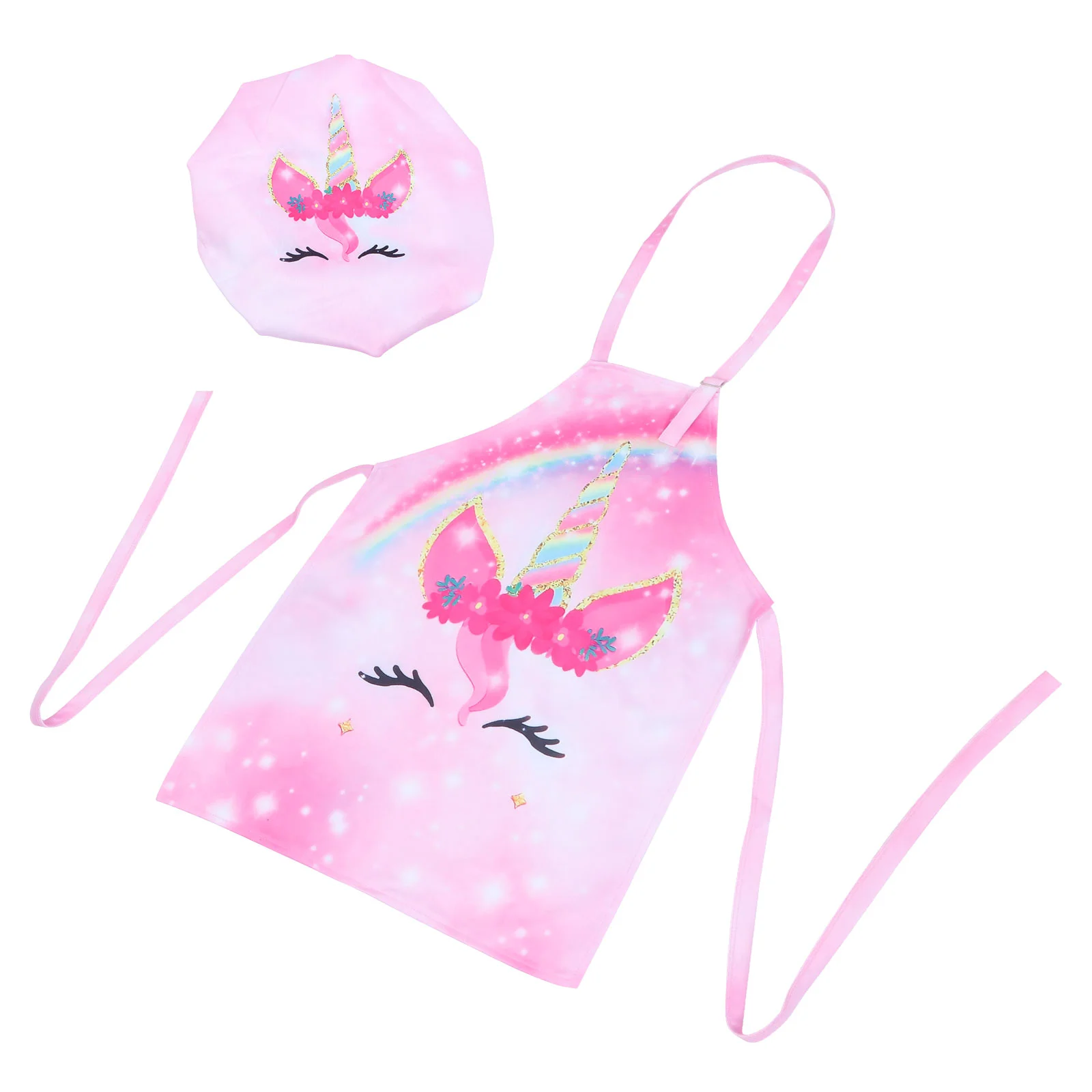 Детский фартук для художника рисунок единорога фартуки девочек комбинезоны