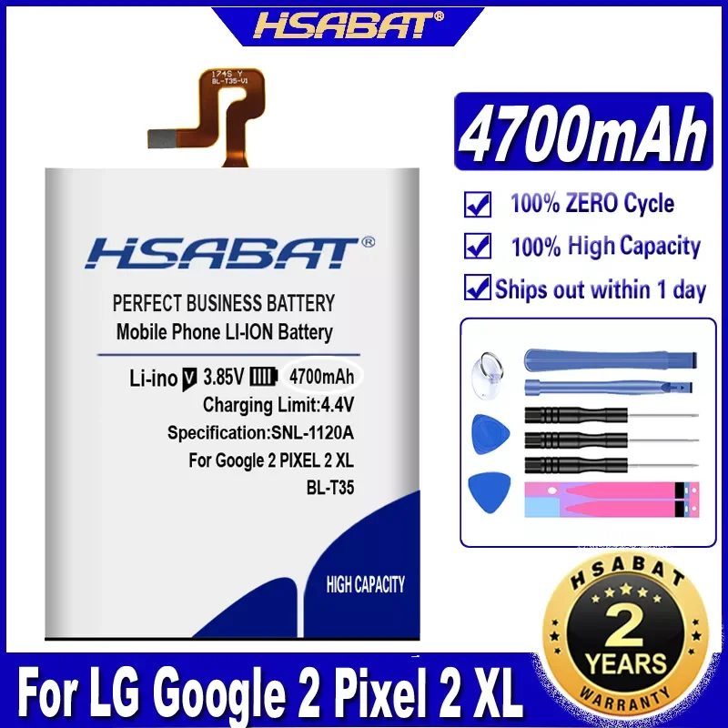 

BL-T35 4700mAh Battery For LG Google 2 Pixel 2 XL Batteries