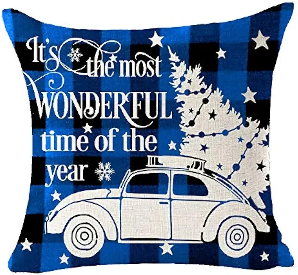 Рождественская Снежинка сосна благословение подарок для семьи льняная