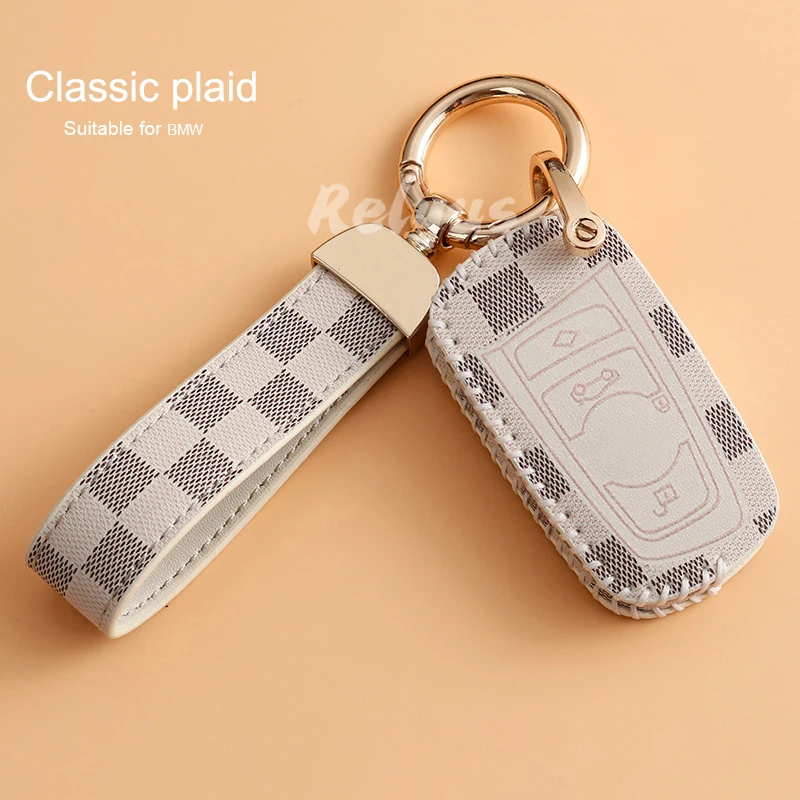 

Leather Car Remote Key Cover Case Shell For Bmw F20 F30 G20 F31 F34 F10 G30 F11 X3 F25 X4 I3 M3 M4 1 3 5 Series Auto Accessories