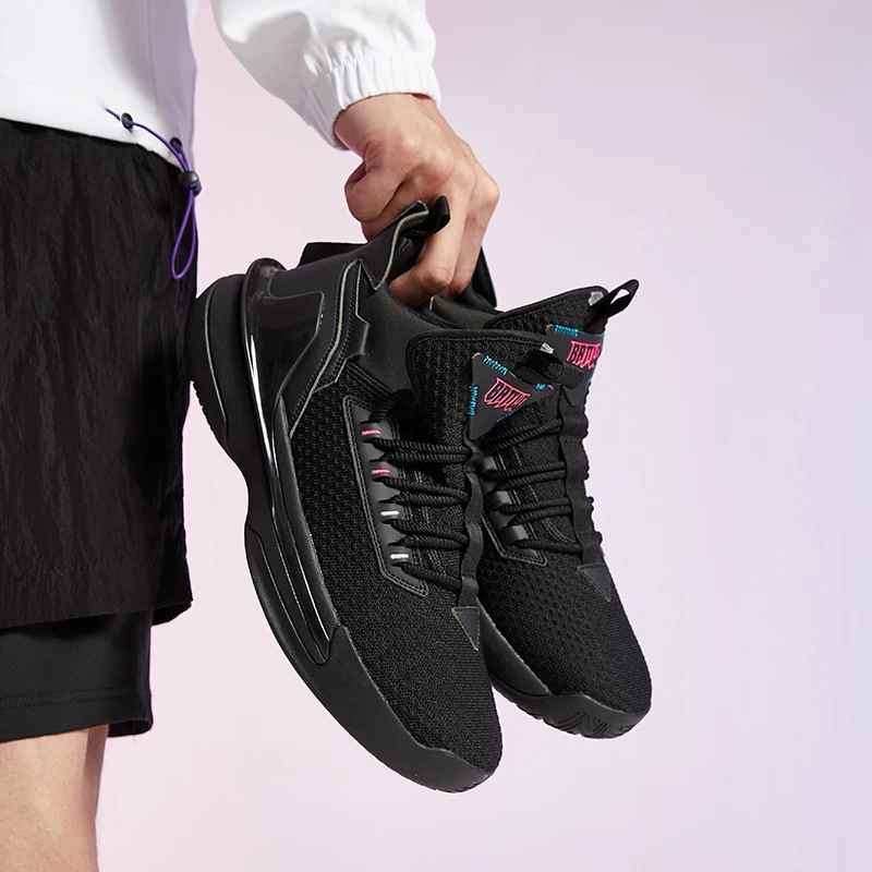 QIAODAN Summer Men Sneakers Sports 2023 Fashion Breathable Anti-slip Cushioning Gym Training Male Basketball Shoes XM45200106