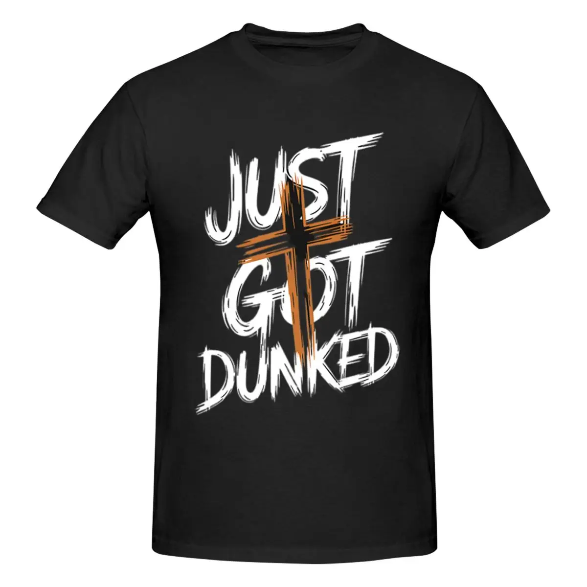 Мужская футболка с забавным крестом Just Got Dunked классические футболки большого