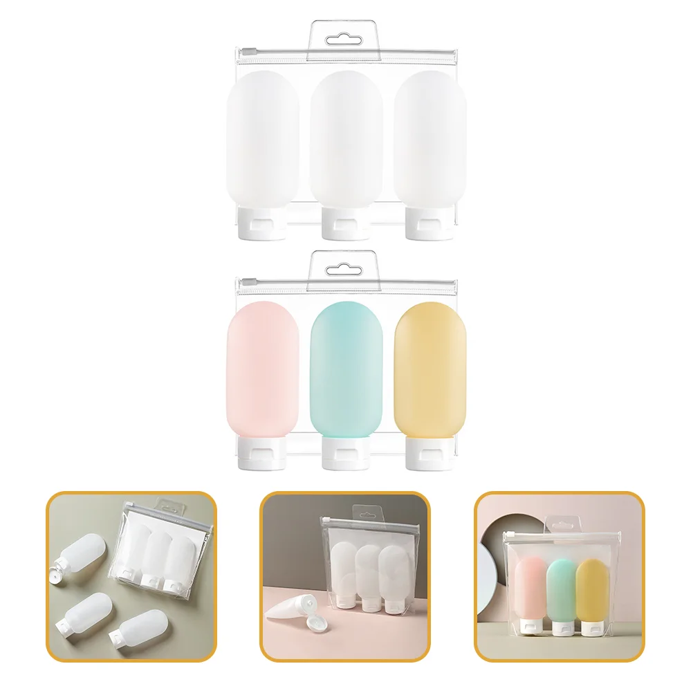 

Bottles Travel Bottle Silicone Shampoo Lotion Set Portable Carry Empty Foundation Containers Squeeze Accessories Container