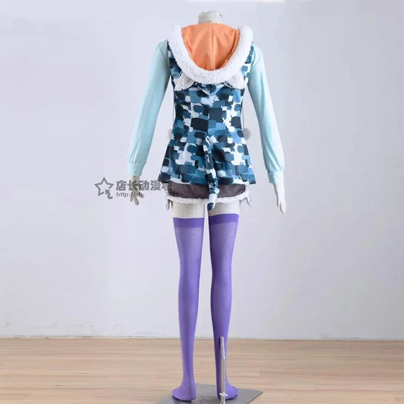 Аниме Supersonico Sonico Racing Костюм Униформа Девушка Косплей Юбка