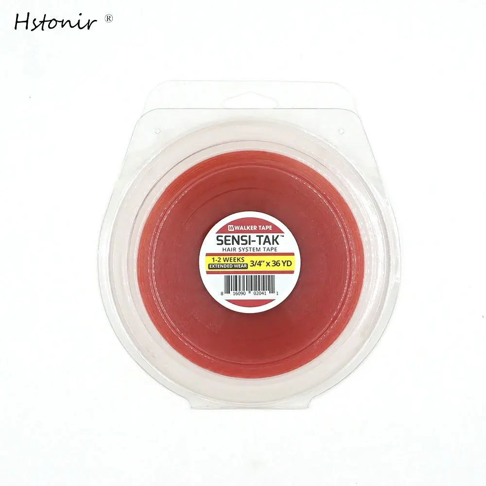 Hstonir Sensi-Tak Tape Rolls Walker Tape Per Sistema Di Capelli 1-2 Settimane Extended Wear Skin Pu Base Nastro Biadesivo Basso Residuo T002