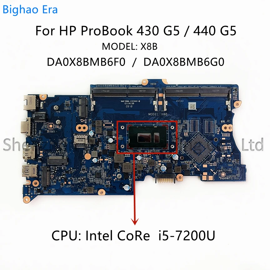   DA0X8BMB6F0 DA0X8BMB6G0   HP ProBook 430 G5 440 G5   Intel i3/i5/i7