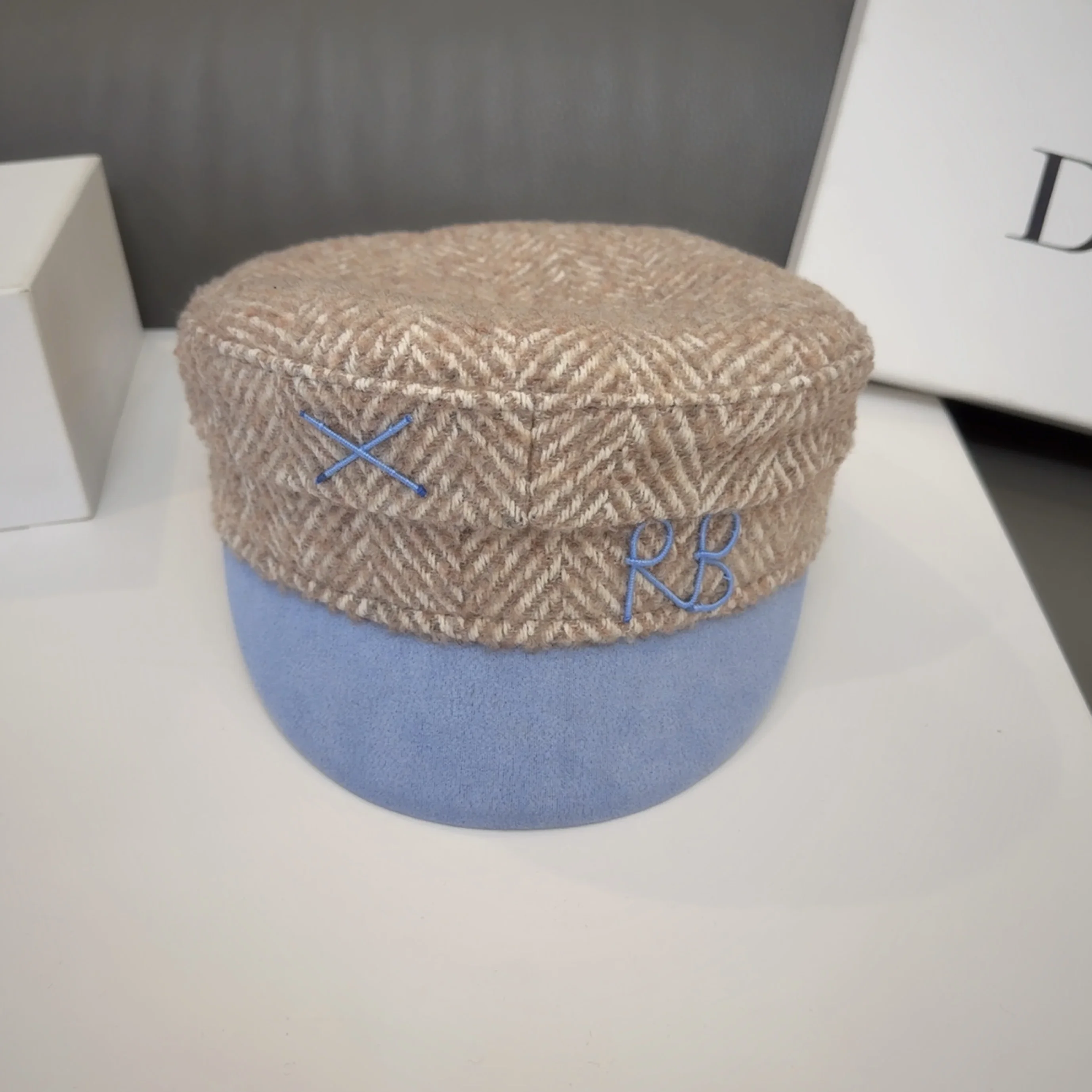 Бренд-дизайнер Новое поступление осенне-зимние теплые кепки газетчика шерстяная