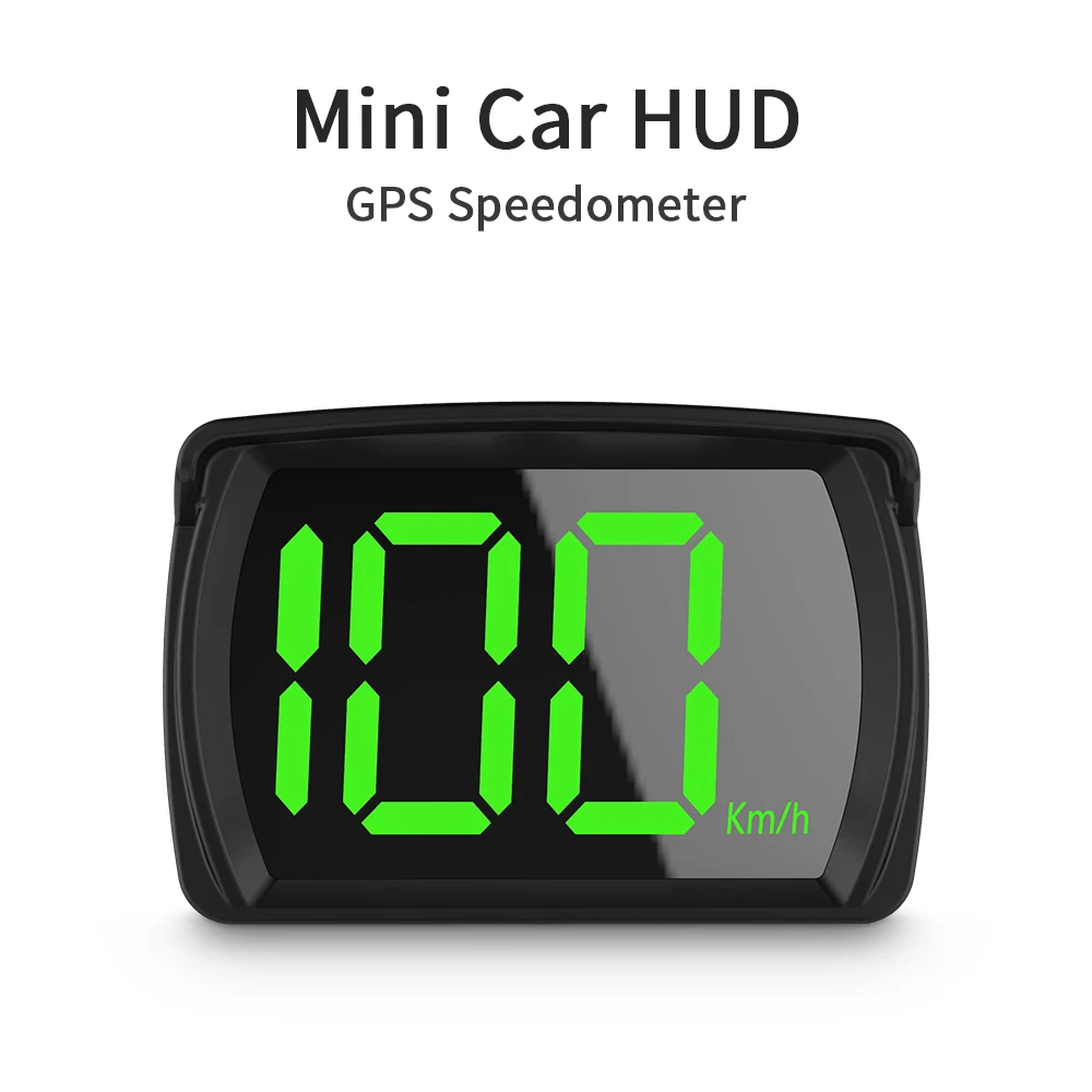 Big Font Plug and Play Speedometer Car HUD 2.8 Inch KMH Head-Up Display GPS For Car Truck Bus Digital