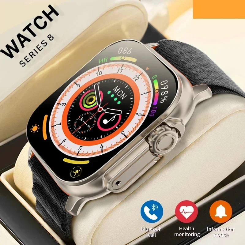 

Новинка 2023, Смарт-часы PK HK8 PRO MAX, мужские спортивные часы с компасом и GPS, женские часы, NFC IP68, водонепроницаемые Смарт-часы для Apple Series 9