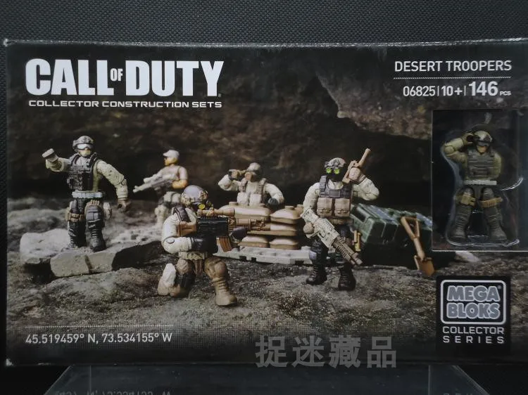 

146Pcs Mega Bloks Call of Duty Collector Construction Sets Desert Troopers Assemble Building Blocks Action Figure Model Gift Toy